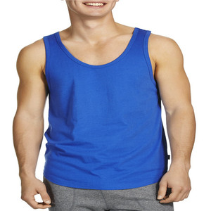Wholesale Soft Cotton Fabric Men's tank <b>Top</b> - Product Image 6
