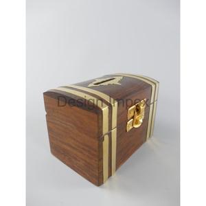Banco de dinero náutico Caja de madera respetuosa con el medio ambiente Decoración para el hogar Caja de dinero de lujo Caja de madera Artículos de regalos promocionales - Product Image 4
