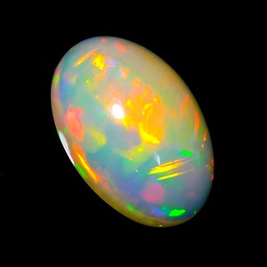 Ópalo Etíope Natural AAA, Cabujón Multifuego, Corte Ovalado 25x18mm, 18.10ct, Gema Suelta - Gemas Mehrajudin, Valoración de Terceros - Product Image 6