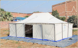 Tienda de campaña para refugiados con campana de lona de algodón 100%, ligera y móvil, retardante de fuego, resistente a los rayos UV e impermeable, cómoda - Product Image 4