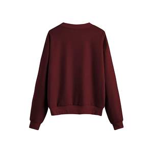 Sweatshirts surdimensionnés unisexes en coton imprimés avec logo personnalisé Streetwear tricoté pour la saison d'hiver respirant pour hommes et femmes vente en gros - Product Image 2