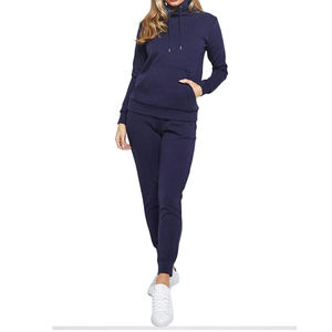 Cheap Price Solid <b>Women</b> <b>Fleece</b>-lined 2 Piece Set Suits Winter Warm Elegant Tracksuit Hoodies Oversize Pullover Sweatshirt <b>Pants</b> - Product Image 1