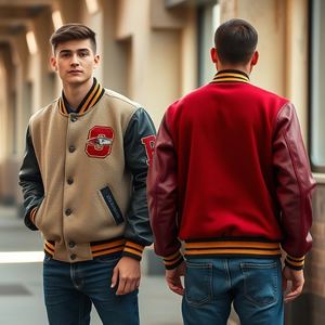 แจ็กเก็ตทีมตัวแทนสำหรับผู้หญิงโลโก้ออกแบบได้ตามต้องการมีขนาดใหญ่สั่งเป็นจำนวนมากแขนหนังขนสัตว์380 GSM ส่งตรงจากโรงงานปากีสถาน - Product Image 3