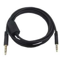 Kabel Audio Pengganti untuk Headset Logitech Astro A10 A30 A40 3.5 mm 4 Pole dengan Plug Berlapis Emas