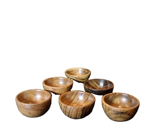 Cuenco de madera para servir de calidad asegurada con diseño elegante y venta de cuenco para servir de forma redonda por el fabricante/exportadores indios SCI - Product Image 1