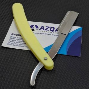 Navaja de Afeitar Profesional de Acero Inoxidable con Mango de Plástico, Navaja de Afeitar Plegable para Barbería, Herramienta de Peluquería - Product Image 1