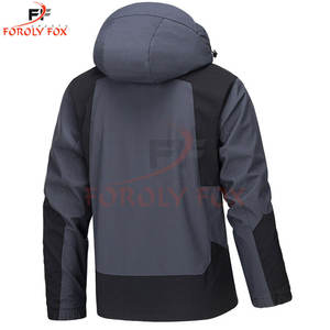 Vente chaude Grande Taille Imperméable Teint en Noir Veste de Pluie Coupe-Vent pour Hommes Veste Extérieure Tailles Personnalisées Veste de Pluie pour Hommes - Product Image 2