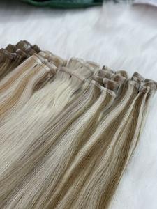 Extensions de cheveux humains vierges vietnamiens en gros, super double drawn, non traités, style ondulé, toutes couleurs, 100g, prêts à être expédiés - Product Image 5