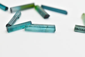 Indicolite Blue Tourmaline Slices Bio Natural Tourmaline Slices Pendant & Jewelry Making <b>Loose</b> <b>Gemstone</b> Slice. - Product Image 3