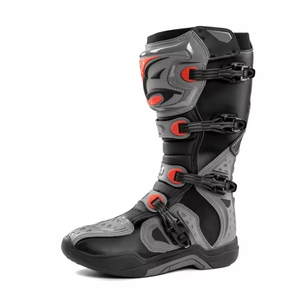 Botas de Motociclista de Cuero Negro Completas al por Mayor, Zapatos de Motocicleta, Botas de Motocross Hechas para Motociclistas - Product Image 2