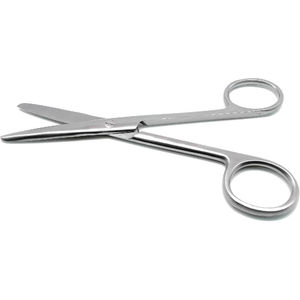Qnq Mayo scissors ขนาด6.75นิ้วชุดอุปกรณ์สแตนเลสเกรดการผ่าตัดตัดตัดเนื้อเยื่อมีตัวเลือกโค้งตรง - Product Image 1