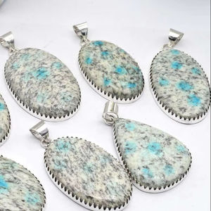 K2สร้อยคอทองเหลืองวินเทจของผู้หญิงเป็นที่นิยมมากจี้อัญมณีธรรมชาตินานาชนิดที่ได้รับแรงบันดาลใจจากศาสนาคริสต์สำหรับงานเลี้ยงแฟชั่น - Product Image 1