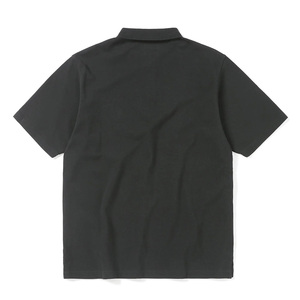 Polo à manches courtes pour homme, couleur unie, col rabattu, coupe classique, 100% coton, léger, vêtements d'été - Product Image 2