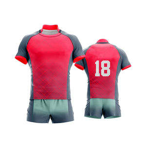 Uniformes de rugby 100% polyester à séchage rapide, logo et design personnalisés par sublimation, uniforme de rugby - Product Image 5