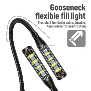 Lampe de <span class=keywords><strong>mixage</strong></span> à col de cygne LED VOXFULL 12V, 4 broches XLR, lumière de travail pour console <span class=keywords><strong>DJ</strong></span>, pour console de <span class=keywords><strong>mixage</strong></span> audio M32 - Product Image 4