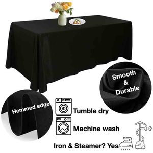 Ropa de mesa multicolor de tamaño de logotipo personalizado 100% mantel de lino puro recién llegados ropa de mesa duradera - Product Image 2