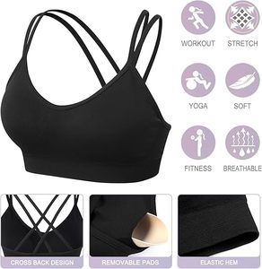 Sujetador deportivo de alta calidad para mujer, estilo Simple, Fitness, Yoga, transpirable y de bajo precio, barras para mujer - Product Image 4