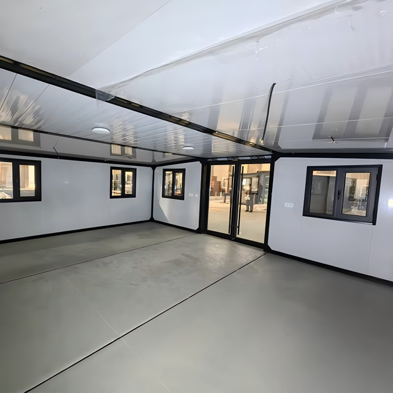 Portable Folding Prefab House Dual Wing Expandable Light Steel ...