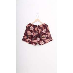 Ensemble de pyjama court pour femme, imprimé floral élégant, col en V, 100% coton pur, respirant, doux, fermeture à cordon, été - Product Image 6