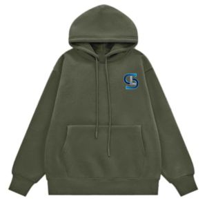 เสื้อมีฮู้ดแขนยาวแบบสวมหัวมีฮู้ดสำหรับผู้หญิงเสื้อมีฮู้ดพิมพ์ลายโลโก้ด้านหน้า - Product Image 2