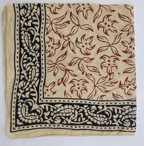 Bandana en coton imprimé à la main, léger, écologique, pour cheveux, bandana d'été, cadeau de plage, foulard de poche, bandana de voyage, cadeau pour motards - Product Image 4