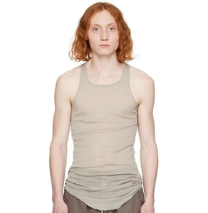 Breathable Eco-Friendly Quick Dry Men's Cotton Custom <b>Mesh</b> Tank <b>Top</b> OEM Service Sleeveless Stringer - Product Image 1