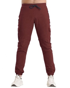 กางเกงคาร์โก้ลำลองผู้ชาย เอวยางยืด มีเชือกผูกขา กระเป๋าหลายช่อง เหมาะสำหรับกิจกรรมกลางแจ้ง สามารถปรับแต่งได้ - Product Image 3