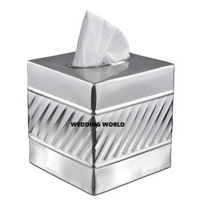 Boîte à mouchoirs de table au design de luxe Porte-mouchoirs fait à la main de qualité supérieure Vente à chaud Articles de mariage Boîte à mouchoirs en gros - Product Image 5