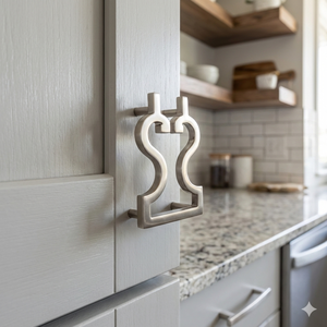 Tirador de Mueble Curvo Artístico de Aleación de Zinc, Moderno, Decorativo y Duradero para Cómodas, Comedores, Baños y Cajones - Ecológico - Product Image 6