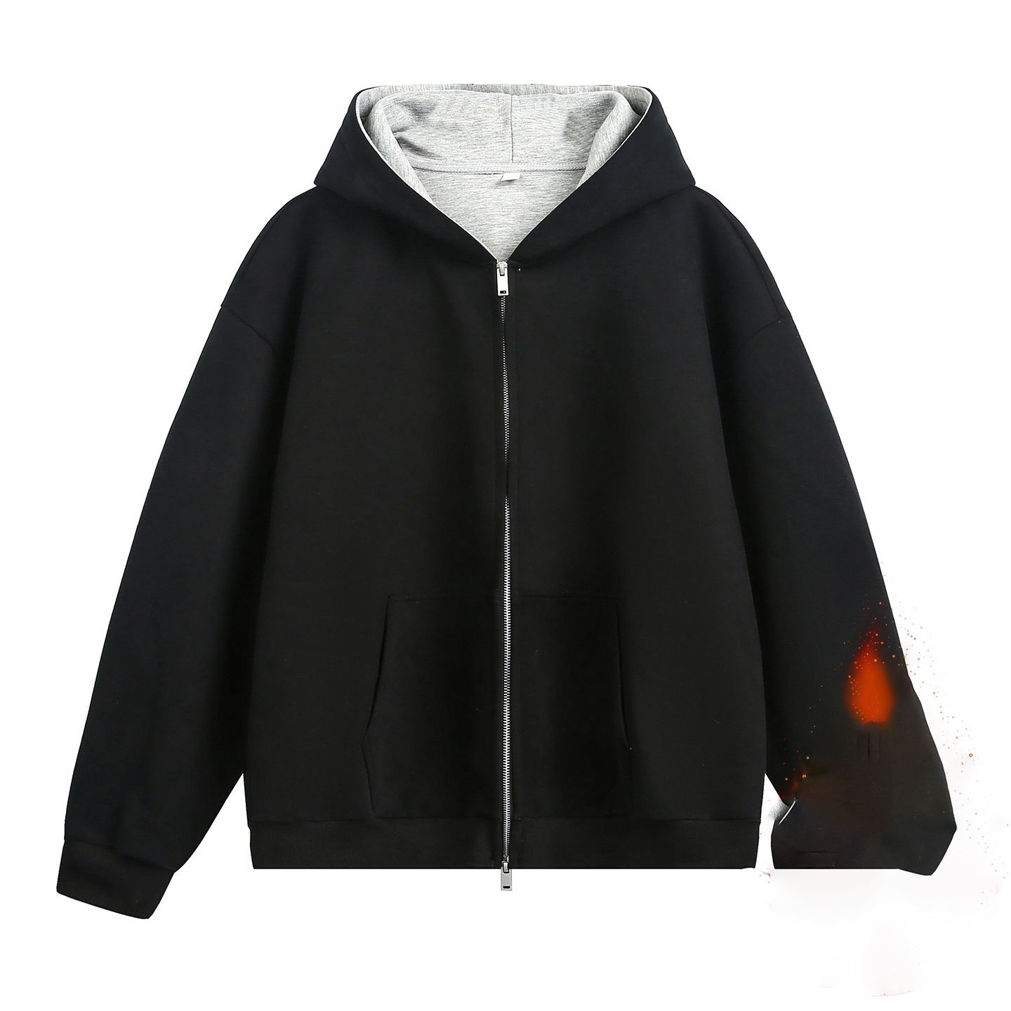 ซับในผ้าฟลีซสีดำ