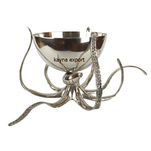 Cuenco de quemador de incienso dorado decorativo elegante con soporte de hojas - Product Image 6