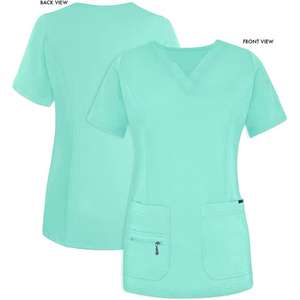 Uniformes de gommage médicaux femmes gommage infirmière uniforme haut pour hôpital OEM Service gommage infirmière - Product Image 3