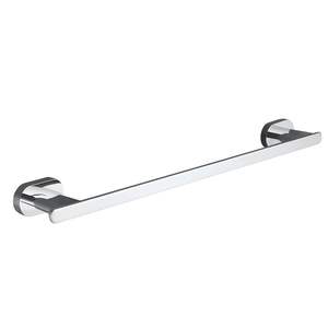 Brass Towel Rail Clothes Pins Silver Mirror Polished Finish Stylish Durable & Wall-Mounted for Bathroom - Product Image 1