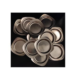 Ensemble de sous-verres ronds en métal en acier inoxydable forme carrée avec logo personnalisé et ustensiles de cuisine à vendre - Product Image 1