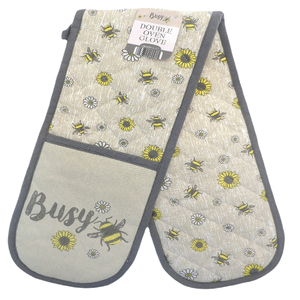 Meita Home Hot grab Double gant de cuisine fabricant plaid imprimé 2 pièces gant de four en silicone antidérapant coton résistant à la chaleur - Product Image 5