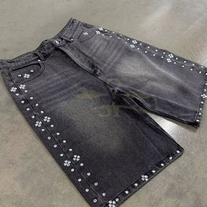 Service OEM Vente en gros Design personnalisé Shorts avec strass Nouvelle arrivée Marque privée Shorts avec strass pour adulte - Product Image 3