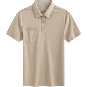 Nouveau polo pour hommes de bonne qualité Logo personnalisé en coton peigné disponible en stock coupe classique - Product Image 6