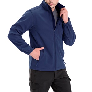 Chaqueta Softshell resistente al agua para hombre, diseño transpirable, puños ajustables, cierre de cremallera, chaquetas de invierno 2026 - Product Image 5