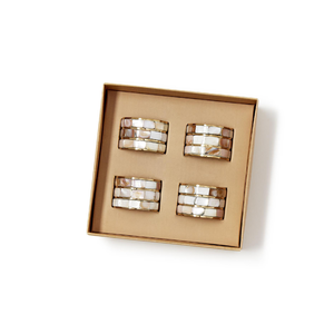 Mother of Pearl Inlay Tissue <b>Box</b> Bone Inlay Tissue <b>Box</b> Napkin Ring <b>for</b> <b>Wedding</b> Party Ware Use Hot Selling - Product Image 2