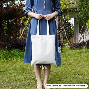 Sacs fourre-tout en toile de coton biologique réutilisables imprimés de logo personnalisé meilleures ventes - Product Image 6