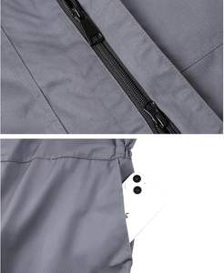 Combinaison de travail légère à manches longues pour homme, avec fermeture éclair sur le devant, combinaison de mécanicien, combinaison avec capuche - Product Image 5