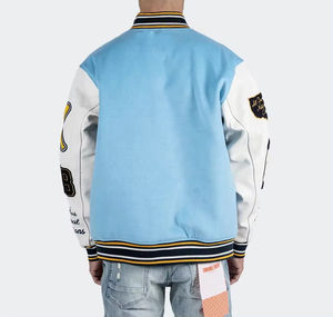 ผู้ผลิต OEM เสื้อแจ็คเก็ตเบสบอลแบบ Letterman คุณภาพสูง ผลิตจากโพลีเอสเตอร์  สำหรับผู้ชาย สไตล์สตรีท กันน้ำ ระบายอากาศได้ดี - Product Image 6