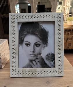 Os naturel décoratif de mur avec le cadre de photo d'incrustation de laiton ensemble de 2 Pcs qualité standard prix de gros cadres de photo de décor à la maison - Product Image 4