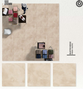 กระเบื้องปูพื้นพอร์ซเลนขนาด 600x600 มม. ผิวด้าน กันลื่น ทนไฟ สำหรับตกแต่งภายใน คุณภาพเกรด AAA สำหรับใช้ในห้อง - Product Image 4