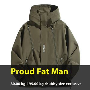 Veste d'extérieur pour homme, trois protections, imperméable, coupe-vent, anti-tempête, veste de randonnée ample, grande taille - Product Image 6