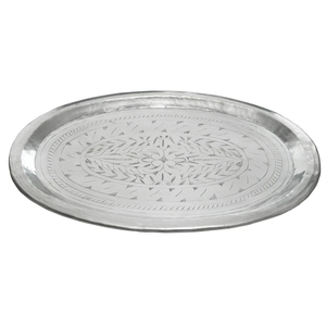 Bandeja DE SERVICIO DE Metal de diseño único para decoración del hogar, Hotel, restaurante, Bar, utensilios de cocina, Decoración de mesa, hecho en India, venta al por mayor - Product Image 1