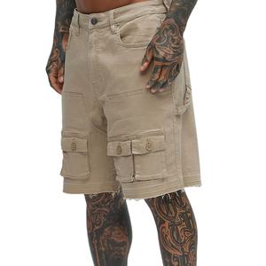 Shorts de sport pour hommes de haute qualité, unis, respirants, élastiques, vêtements streetwear noirs, logo personnalisé. - Product Image 1