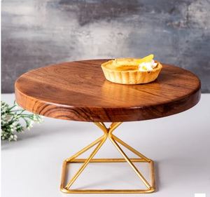 Soporte ecológico de madera de mango para Tartas, soporte de exhibición de postres recién llegado para decoración de bodas y configuración para hornear en casa - Product Image 2