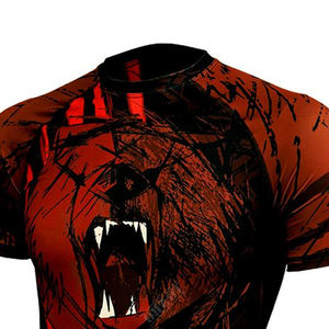 Camiseta de Compresión de Manga Corta Unisex de la Mejor Calidad, Spandex/Poliéster, Antibacteriana, Transpirable, de Secado Rápido, Sublimación - Product Image 3