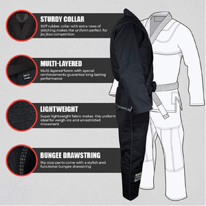 Euro Compétition Dakota Unisexe Formation Judo Gi Couleur Personnalisée Arts Martiaux Porter Uniforme Professionnel 100% Coton Perle Tissu - Product Image 4